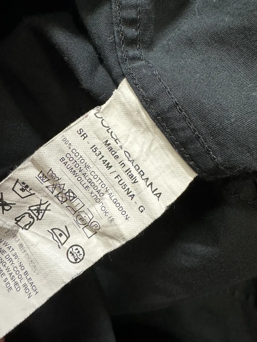 2000s Dolce & Gabbana Staff Black Shirt - Image 5