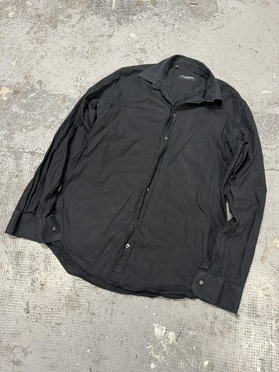 2000s Dolce & Gabbana Staff Black Shirt - Image 7