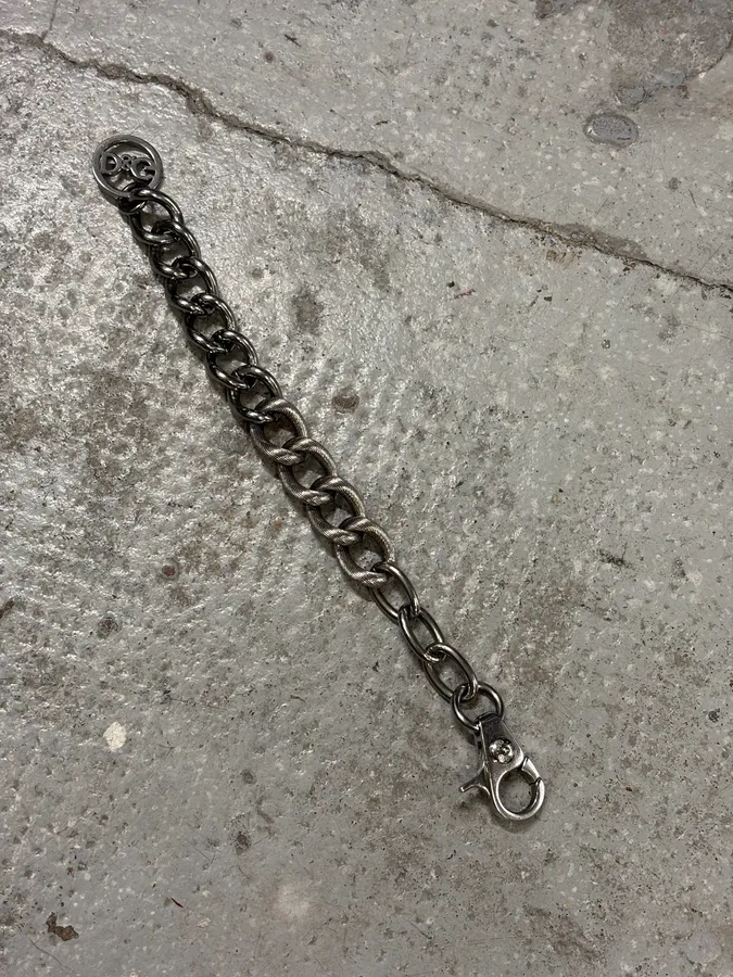 2000s Dolce & Gabbana Stainless Steel Hybrid Bracelet - Image 5