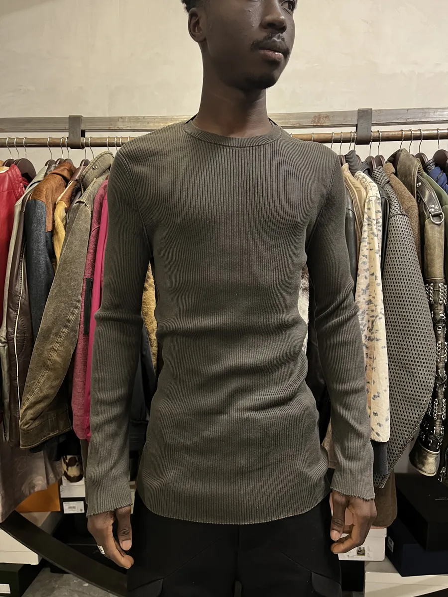 2000s Dolce & Gabbana Tern Green Knit Sweater
