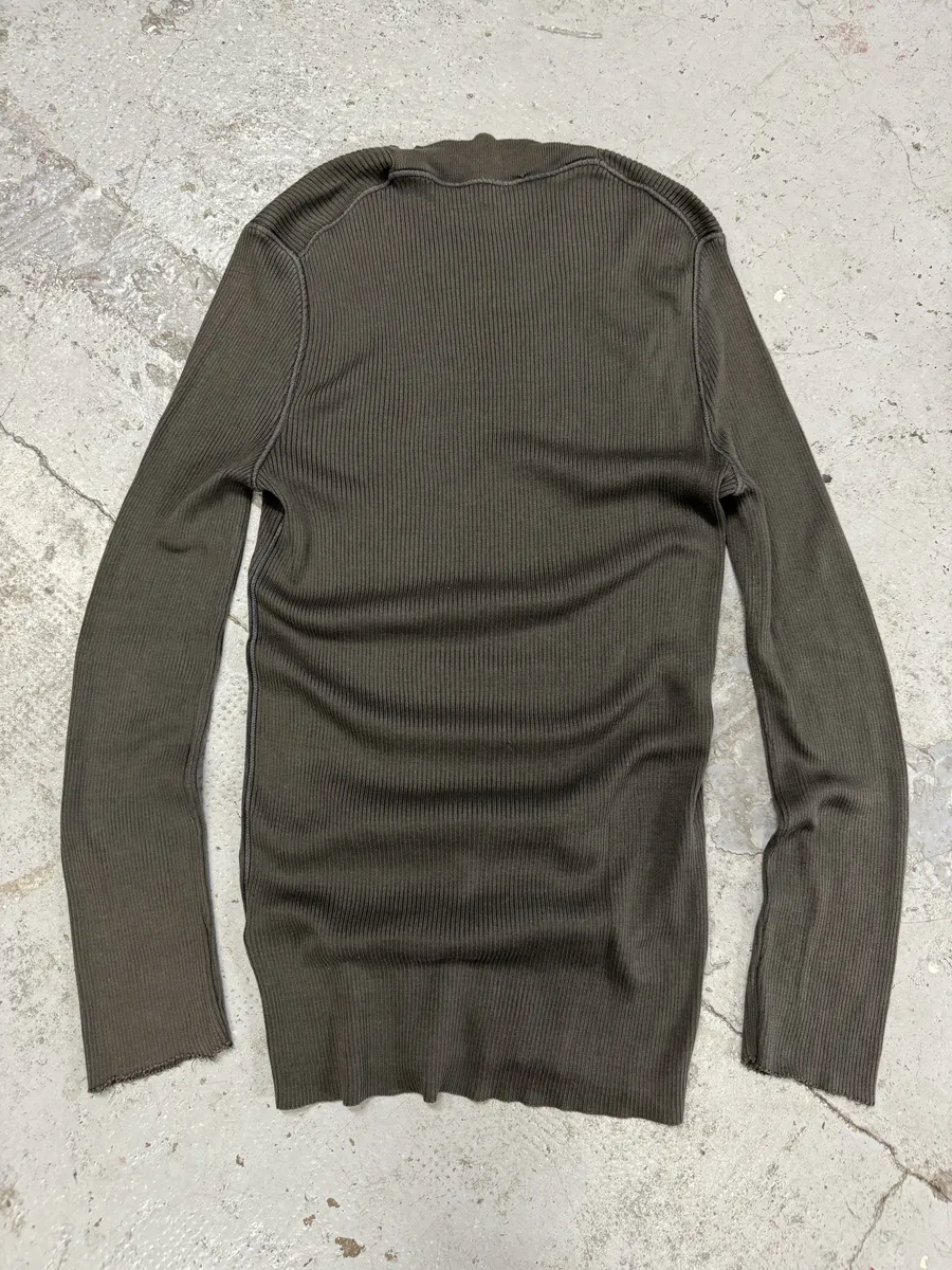 2000s Dolce & Gabbana Tern Green Knit Sweater - Image 4