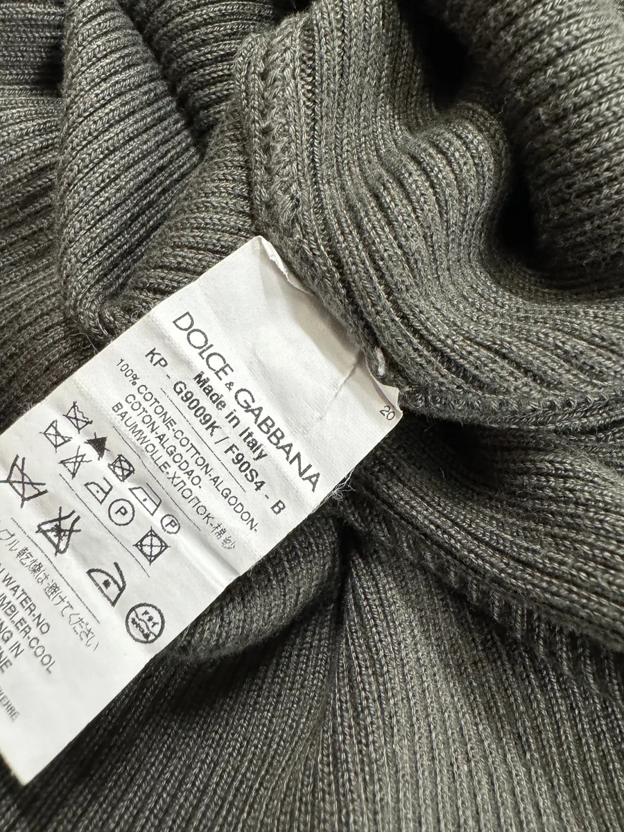 2000s Dolce & Gabbana Tern Green Knit Sweater - Image 6