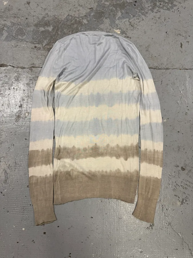 2000s Dolce & Gabbana Tie and Dye Blue Sweater - Image 2