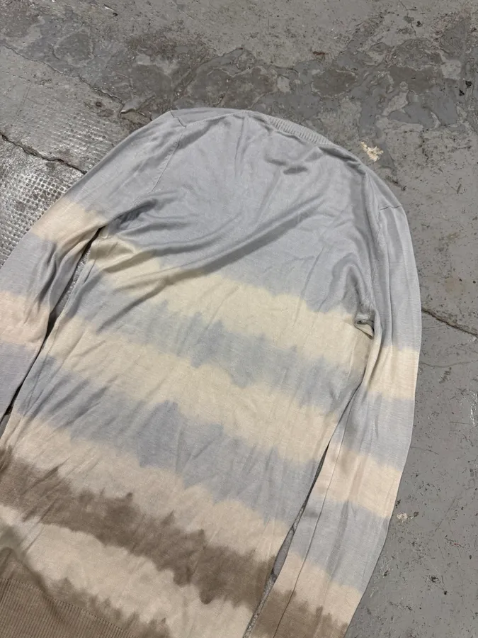 2000s Dolce & Gabbana Tie and Dye Blue Sweater - Image 4