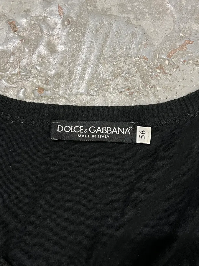 2000s Dolce & Gabbana Très Jolies Folies Black Tank Top - Image 8