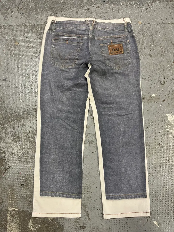 2000s Dolce & Gabbana Trompe L’oeil Pants - Image 5