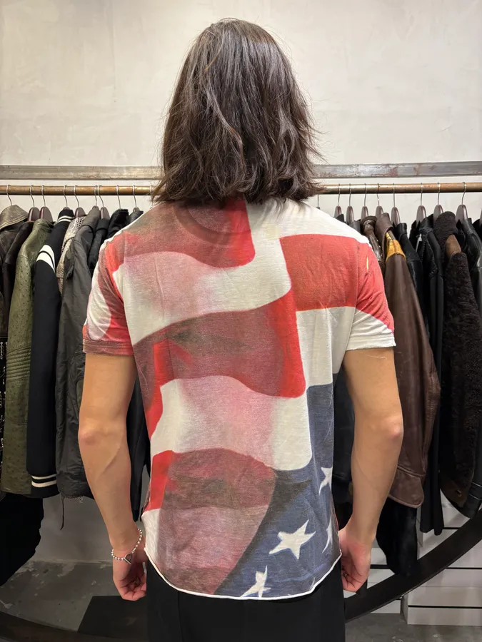 2000s Dolce & Gabbana US Flag T-Shirt - Image 3