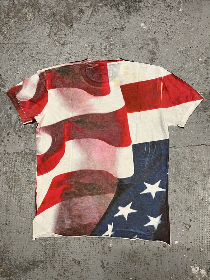 2000s Dolce & Gabbana US Flag T-Shirt - Image 5