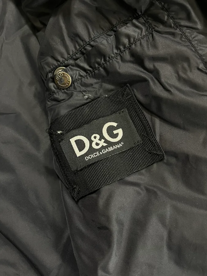 2000s Dolce & Gabbana Utility Zips Black Puffer Jacket - Image 5