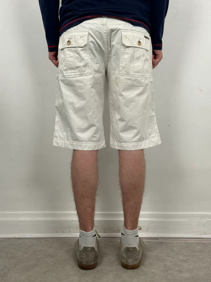 2000s Dolce & Gabbana White Cargo Shorts - Image 4