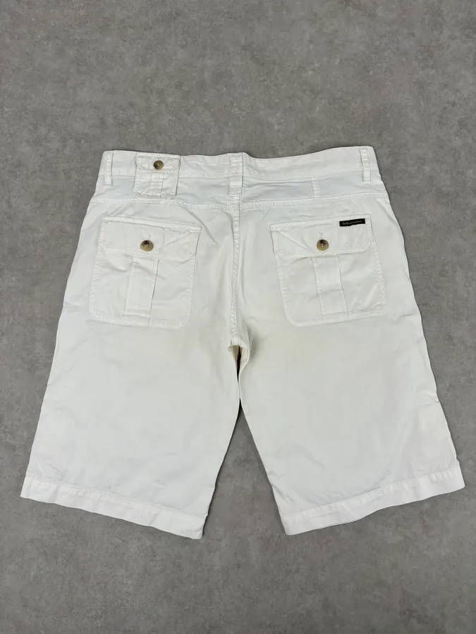 2000s Dolce & Gabbana White Cargo Shorts - Image 6