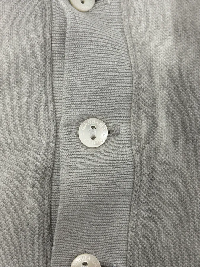 2000s Dolce & Gabbana White & Grey Polo - Image 7