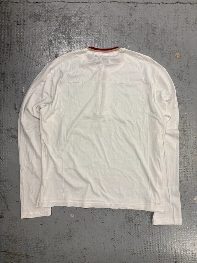 2000s Dolce & Gabbana White Henley T-Shirt - Image 5