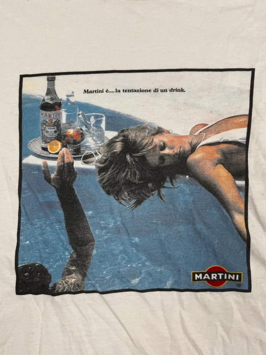 2000s Dolce & Gabbana White Martini T-Shirt - Image 7