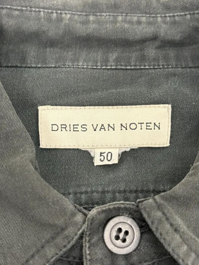 2000s Dries Van Noten Black Classy Zip-up Jacket - Image 10