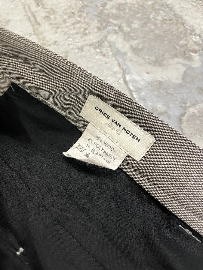 2000s Dries Van Noten Grey Classy Pants - Image 11