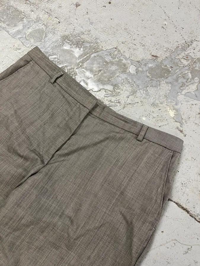 2000s Dries Van Noten Grey Classy Pants - Image 6