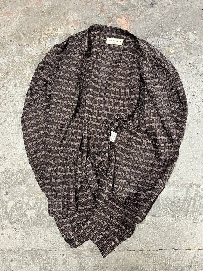 2000s Dries Van Noten Purple Zip-up Cozy Jacket - Image 7