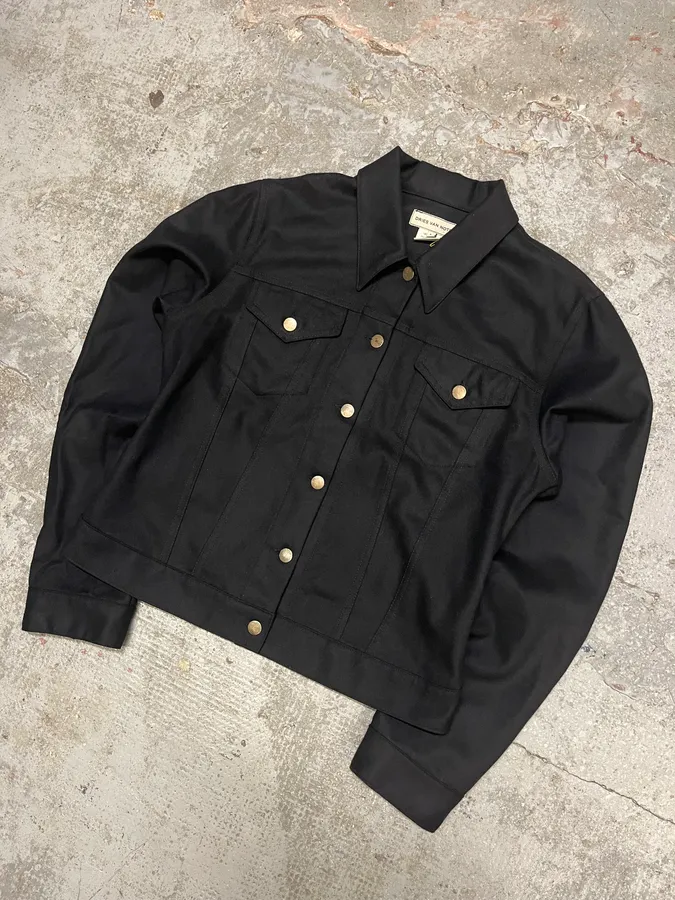 2000s Dries Van Noten Wool Navy Simple Jacket - Image 4