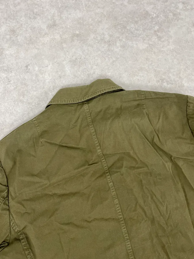 2000s Dries Van Voten Olive Green Military Buttoned Jacket - Image 7