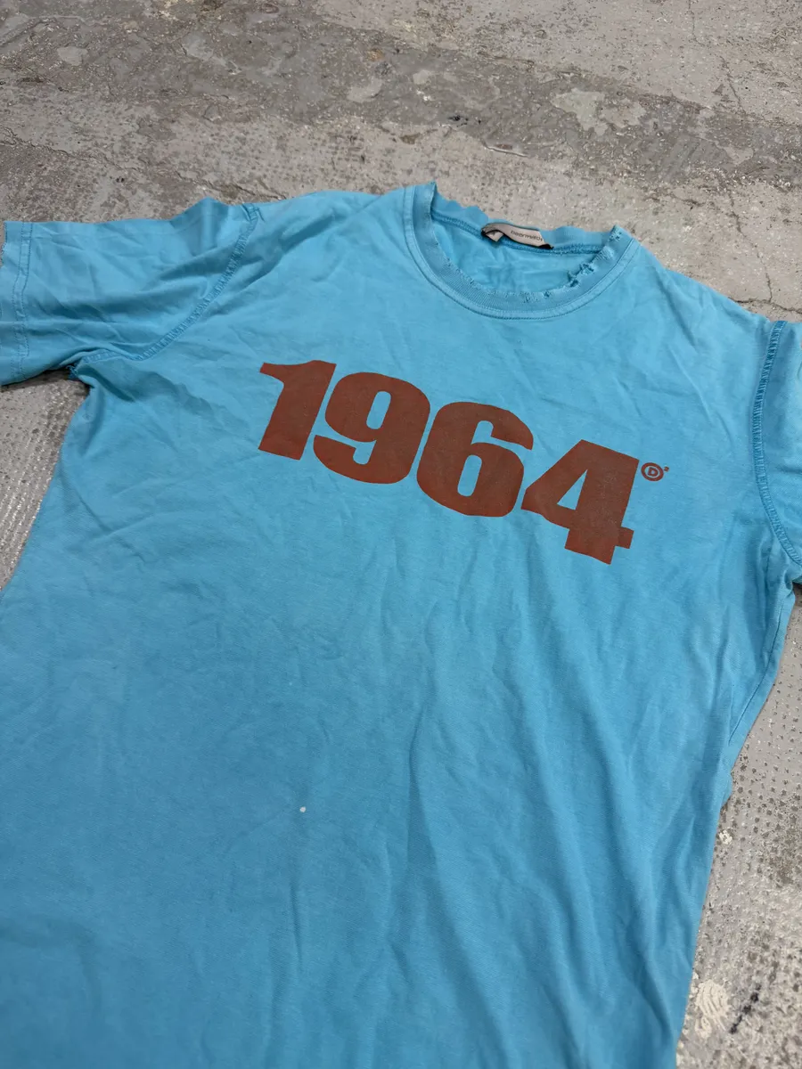 2000s Dsquared2 1964 Baby Blue T-Shirt - Image 2