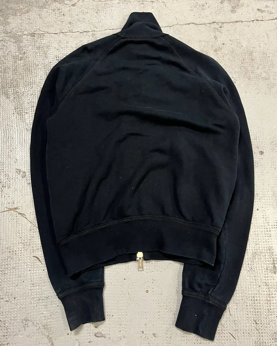 2000s Dsquared2 Black Flakes Patches Zip-up Sweater - Image 7