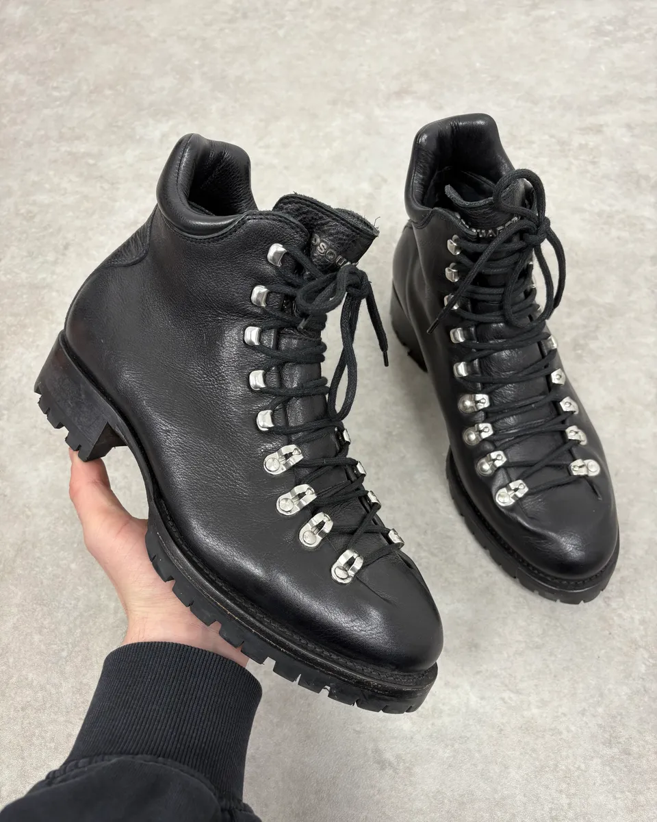 2000s Dsquared2 Black Leather Boots