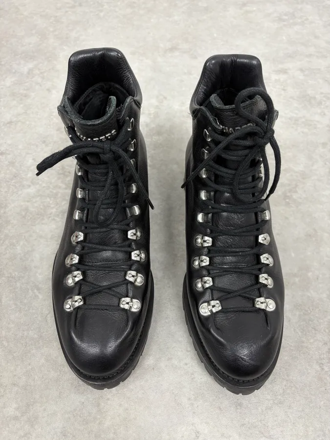 2000s Dsquared2 Black Leather Boots - Image 2