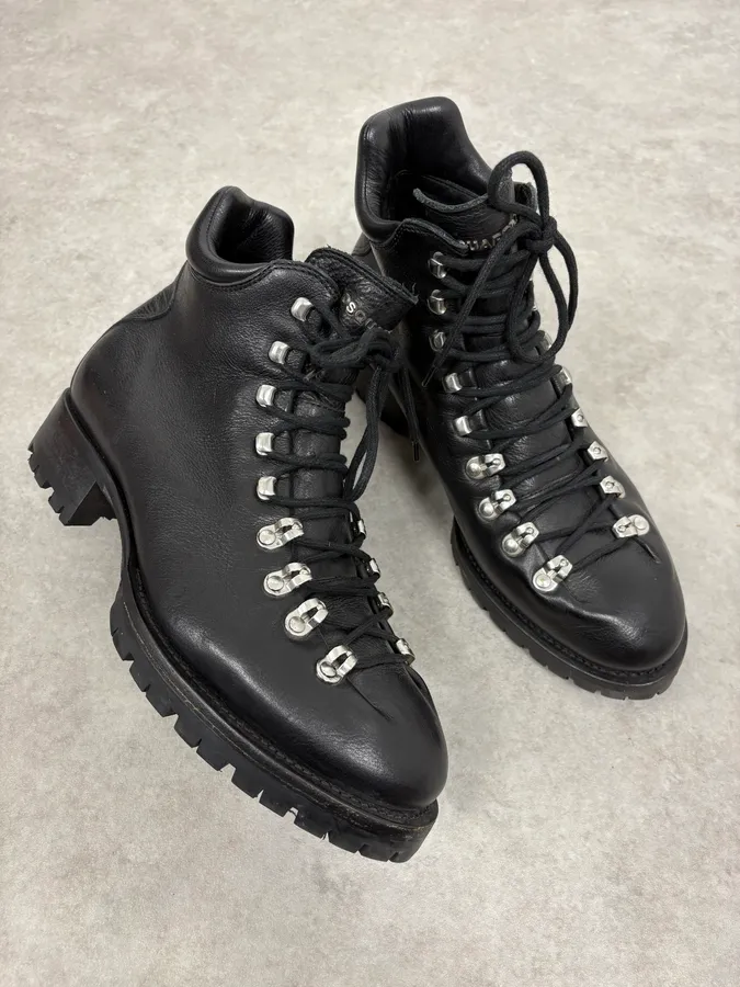 2000s Dsquared2 Black Leather Boots - Image 4