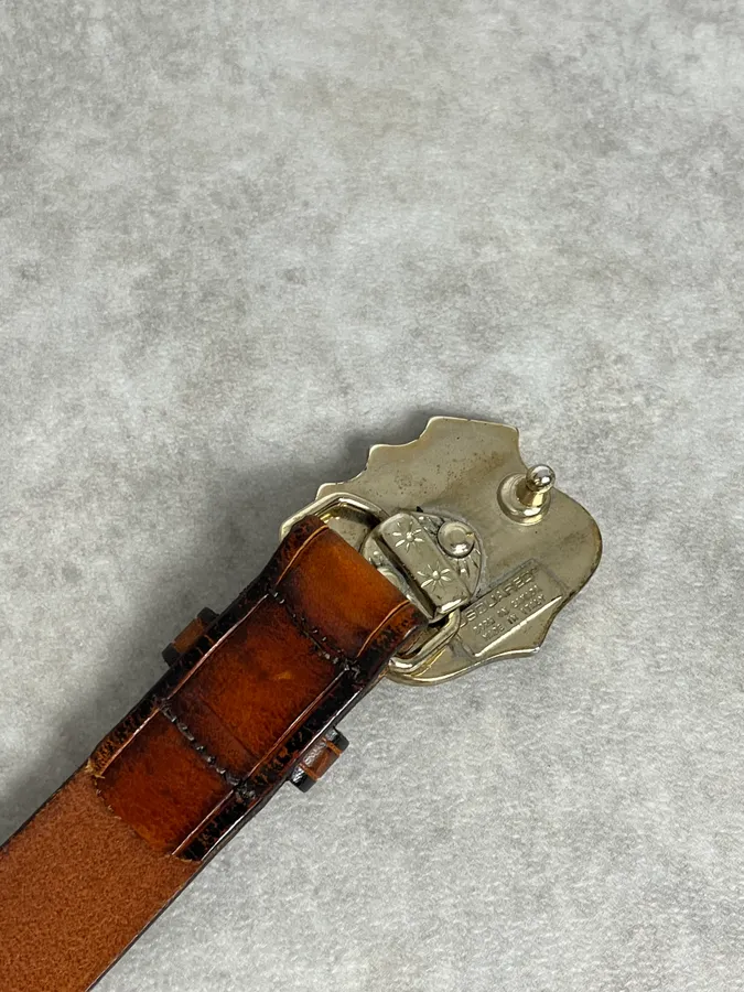2000s Dsquared2 Brown Leather I’m not Too Sweet Belt - Image 7