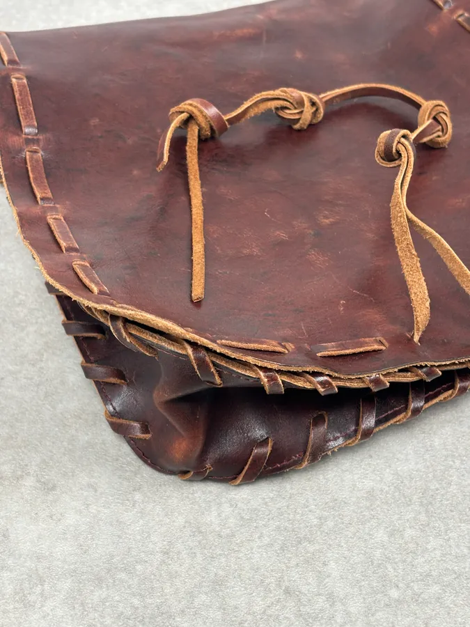 2000s Dsquared2 Brown Leather Studded Crossbody Bag - Image 8