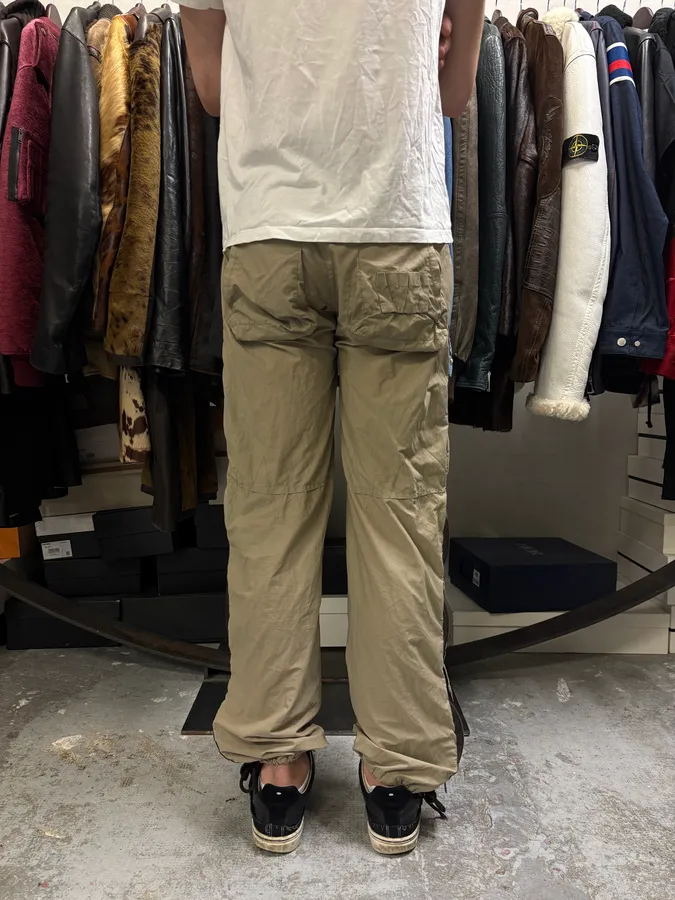 2000s Dsquared2 Full Zip Cargo Beige Pants - Image 4