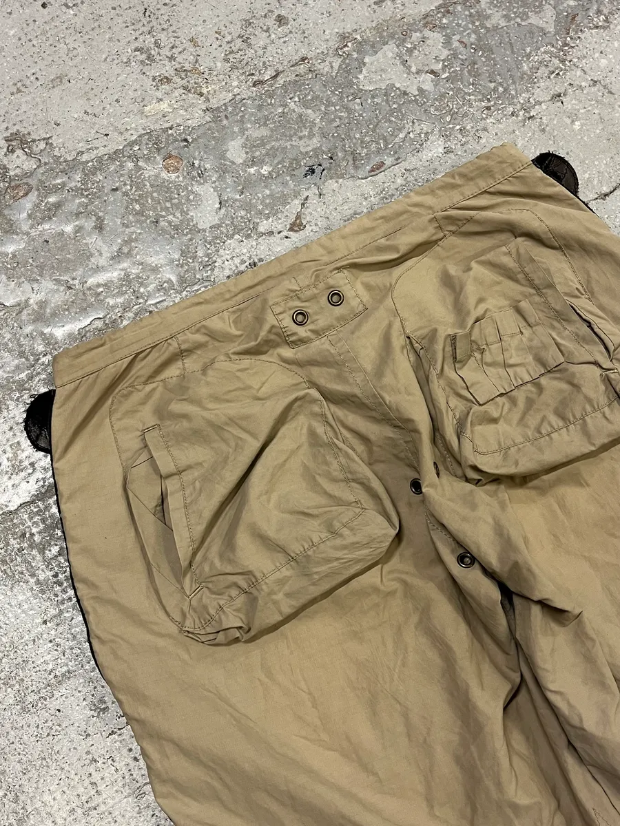 2000s Dsquared2 Full Zip Cargo Beige Pants - Image 9