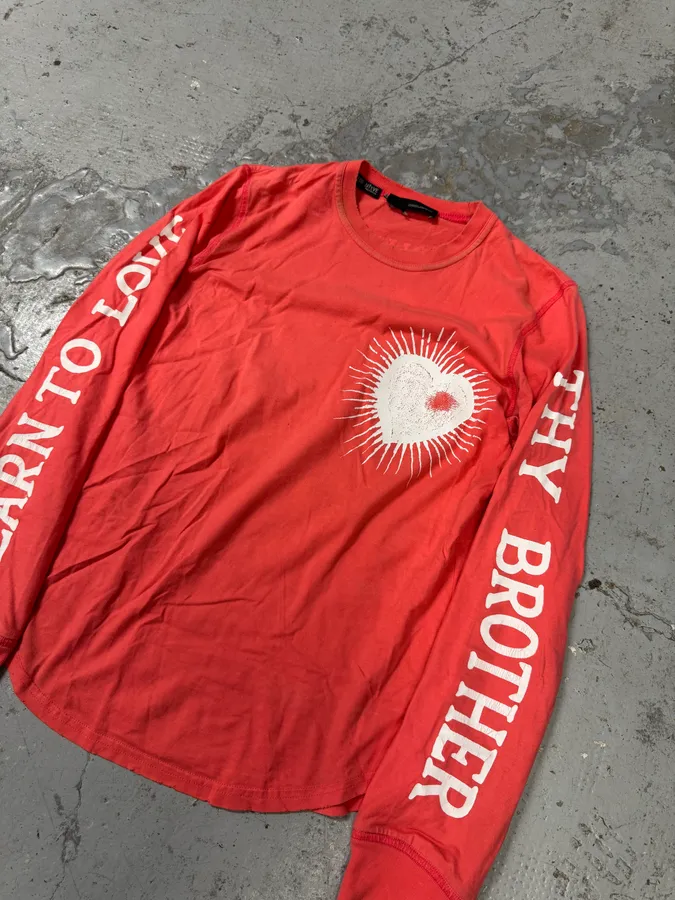 2000s Dsquared2 Generous Heart Pink Red Longsleeves - Image 7