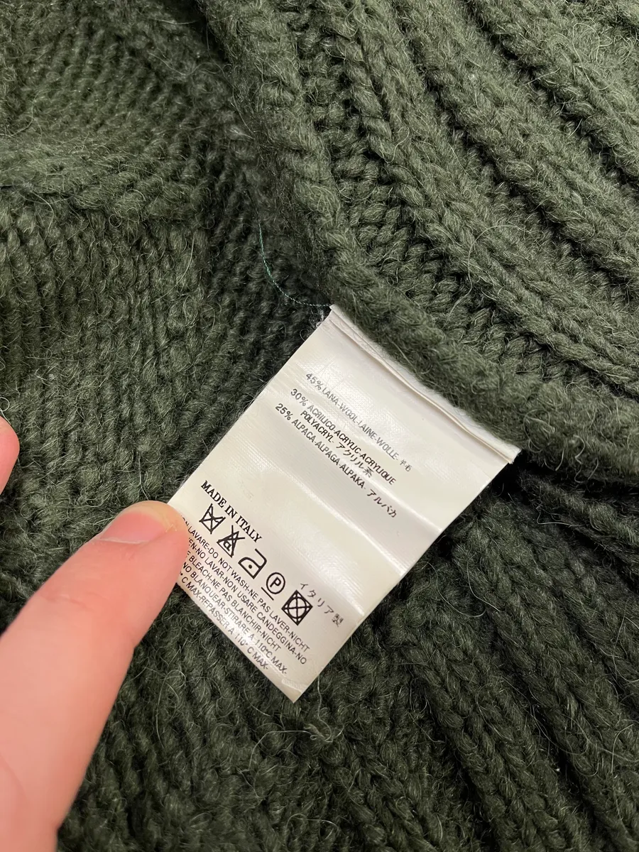 2000s Dsquared2 Green Woven Wool Zip-Up - Image 9