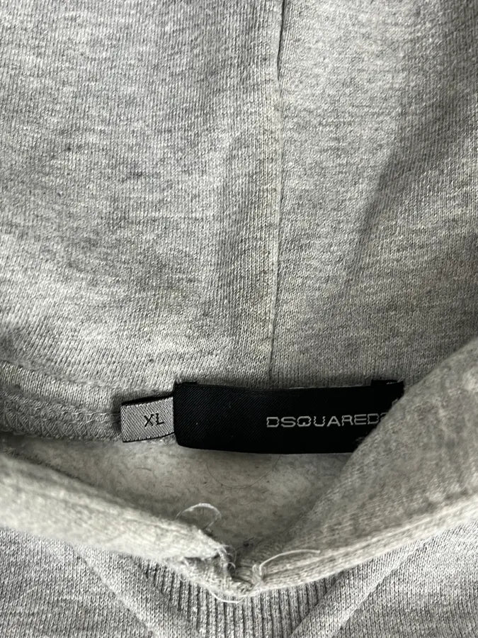 2000s Dsquared2 Grey Propaganda Hoodie - Image 9