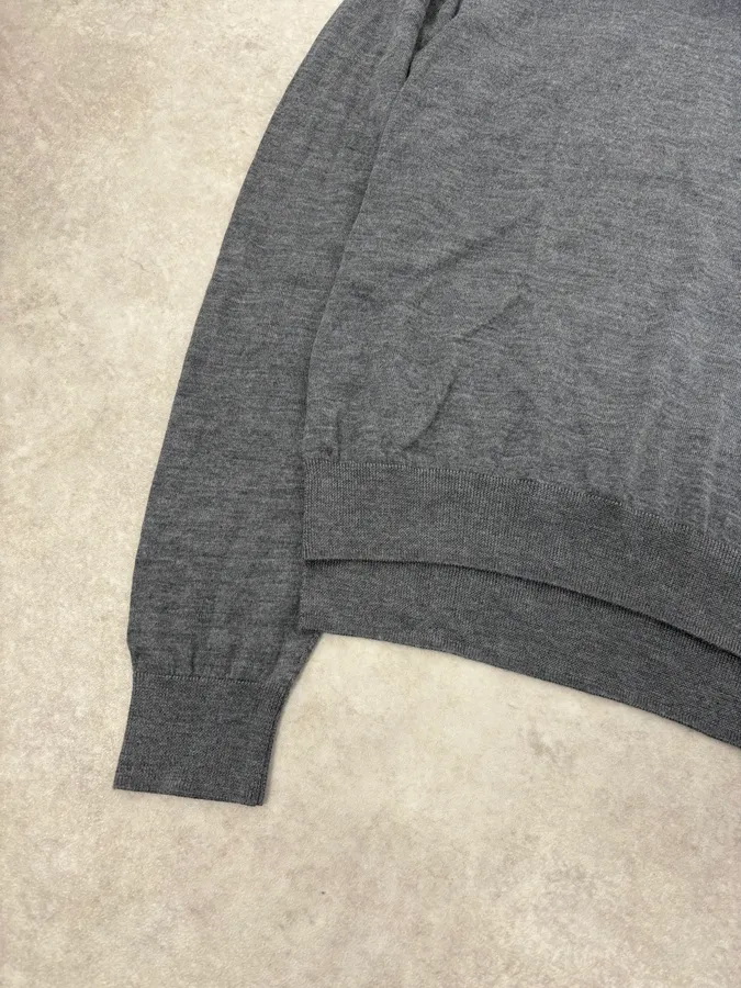 2000s Emporio Armani Gradient Black Grey Turtleneck - Image 7