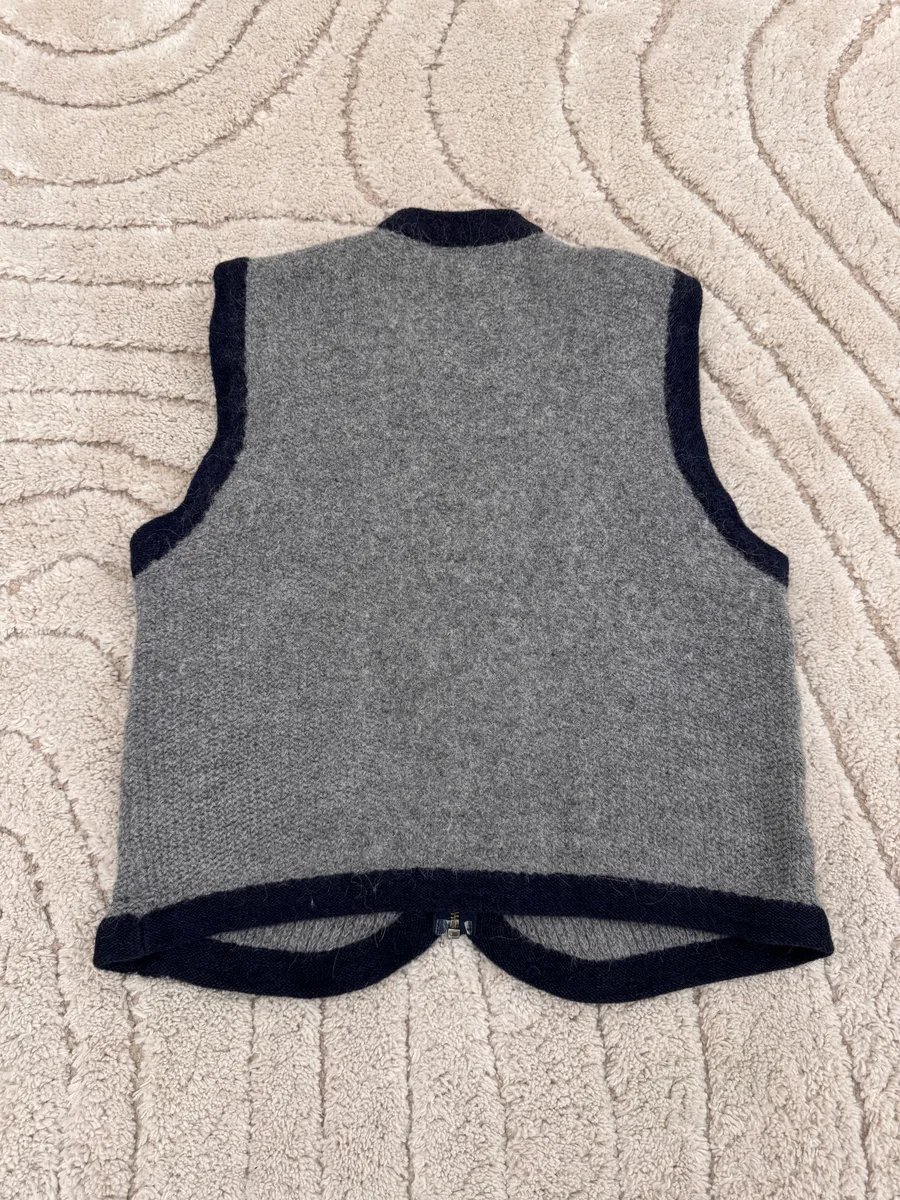 2000s Emporio Armani Wool Vest - Image 4