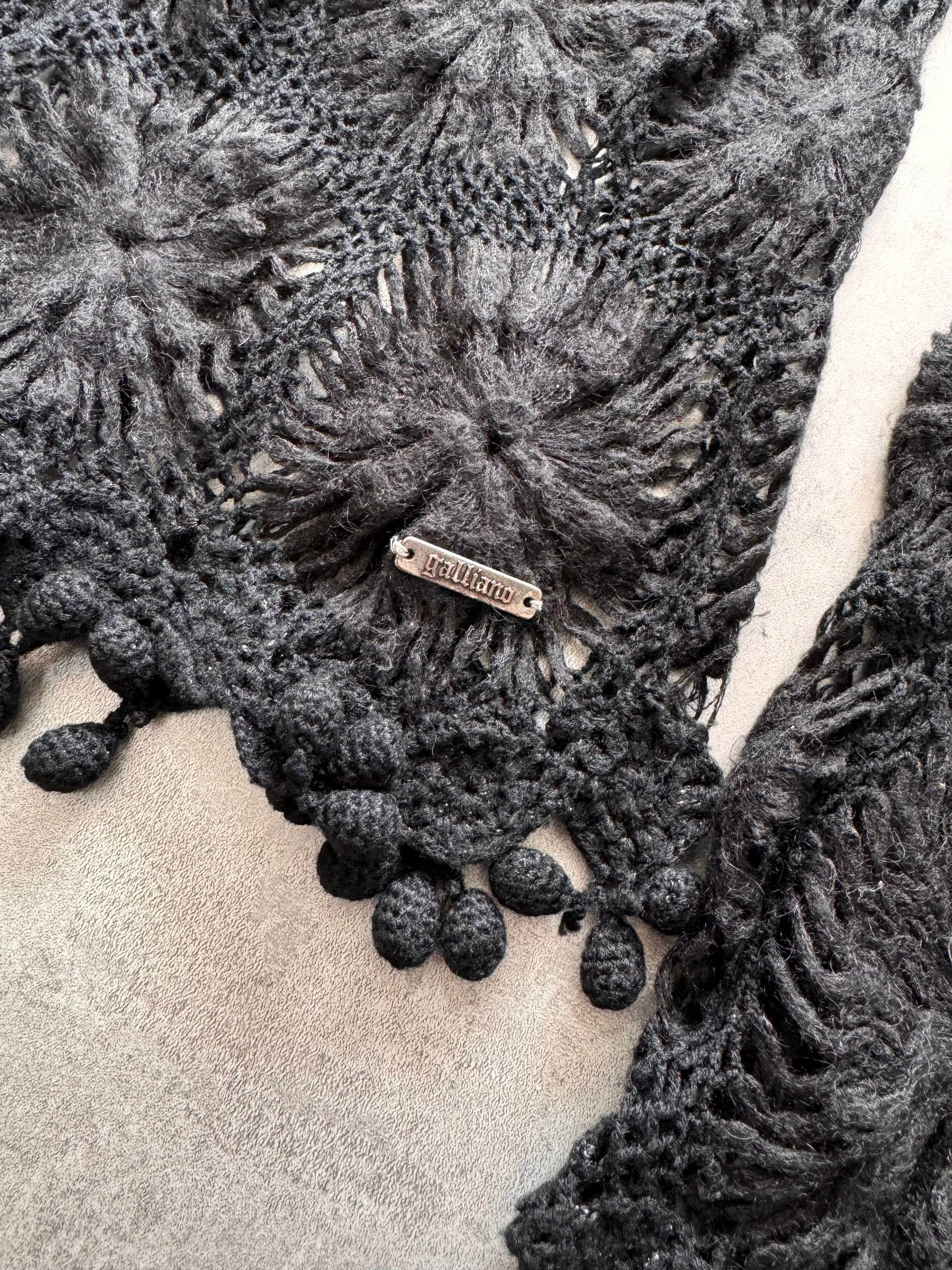 2000s Galliano Black Mohair Sweater - Image 3