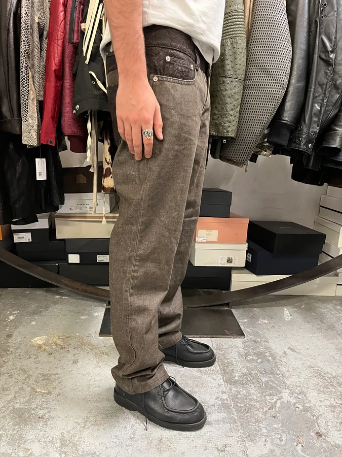 2000s Gianfranco Ferre Brown Pants - Image 3