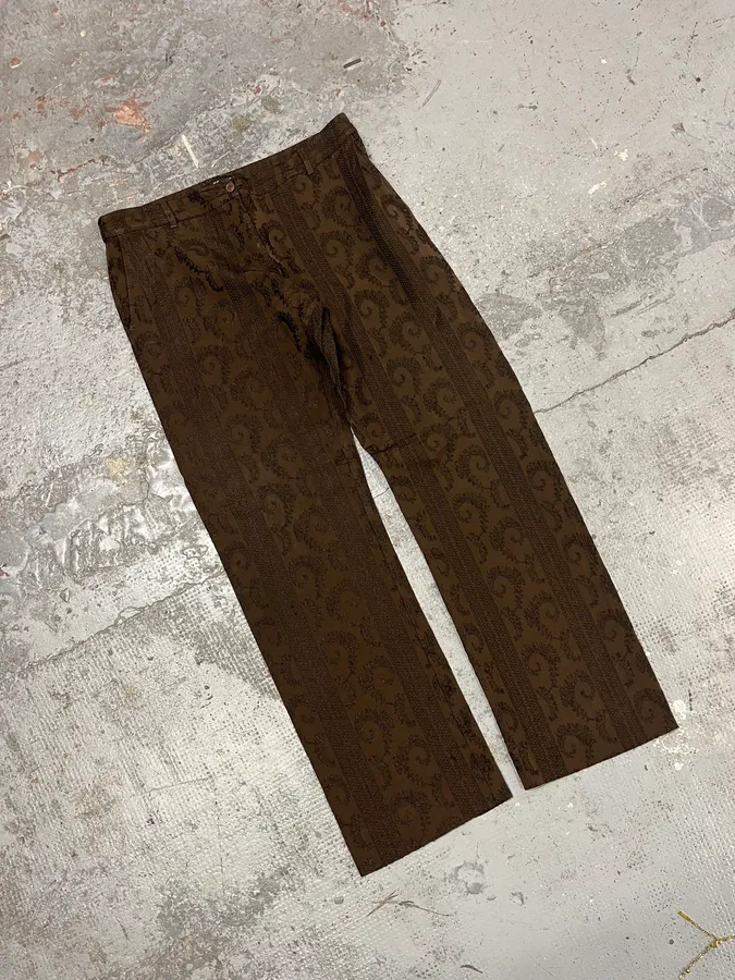2000s Gianfranco Ferré Brown Presley Pants - Image 5