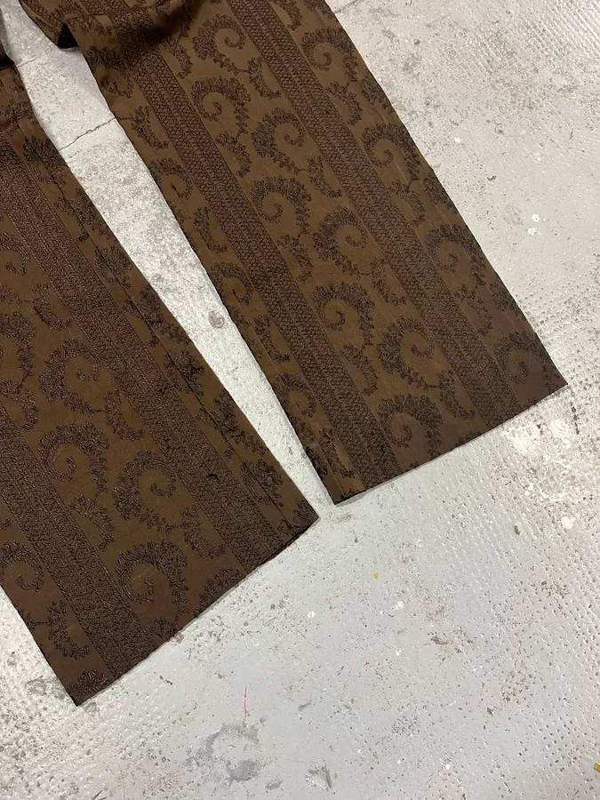 2000s Gianfranco Ferré Brown Presley Pants - Image 9