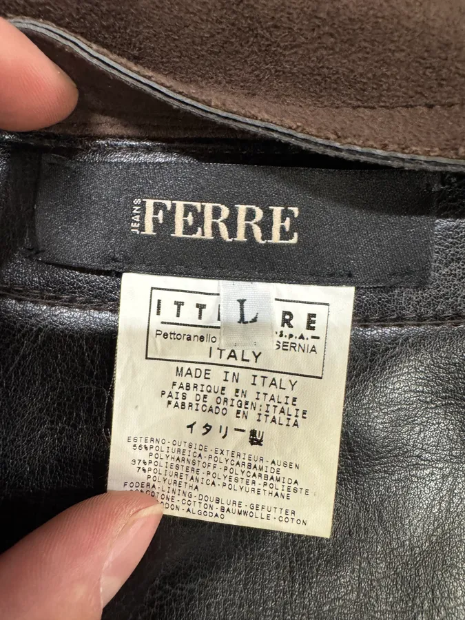 2000s Gianfranco Ferré Brown Suede Leather Jacket - Image 11