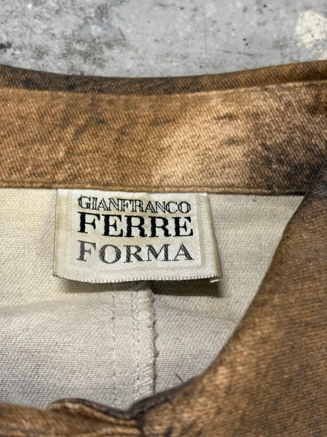 2000s Gianfranco Ferré Fur Effect Shirt - Image 10