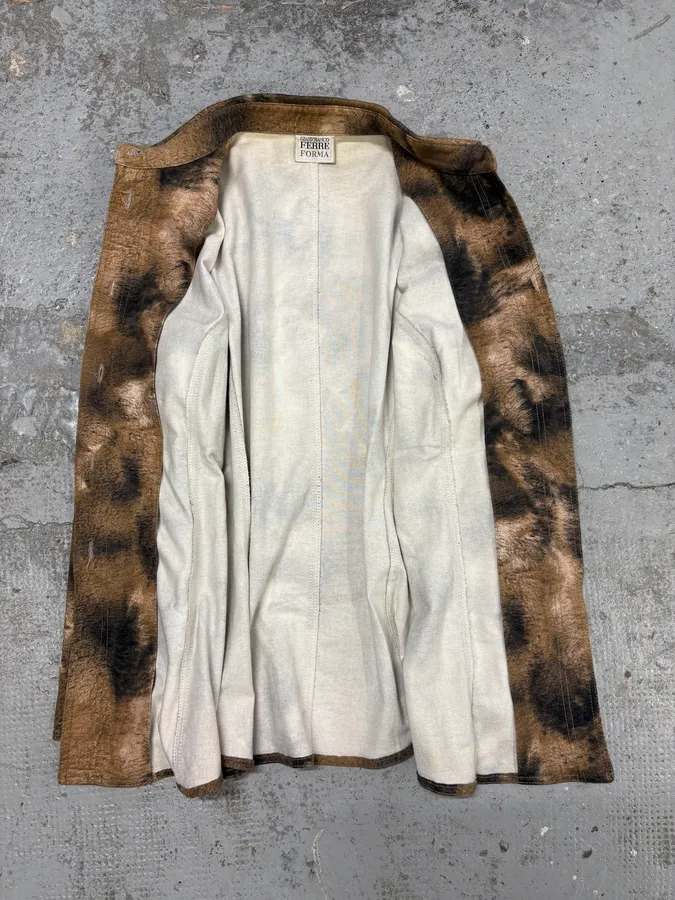 2000s Gianfranco Ferré Fur Effect Shirt - Image 8