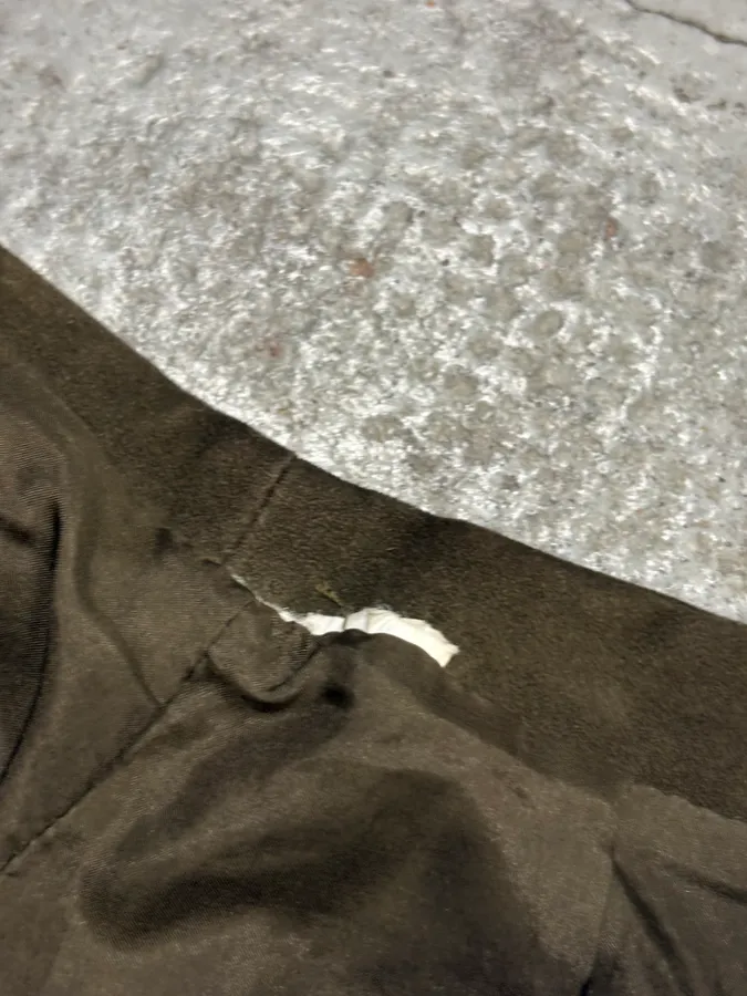 2000s Gianfranco Ferré Khaki Suede Leather Pants - Image 8