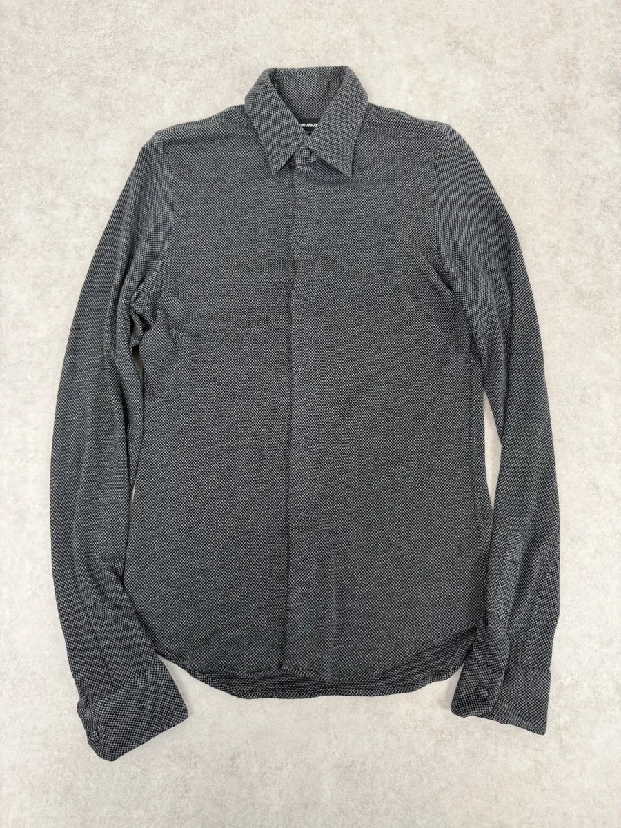 2000s Giorgio Armani Grey Shirt