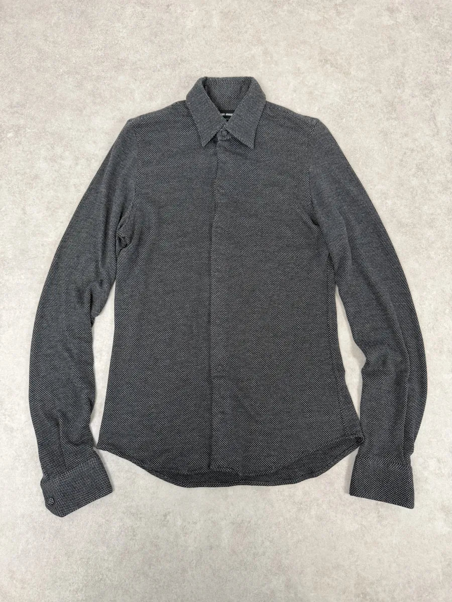 2000s Giorgio Armani Grey Shirt - Image 2
