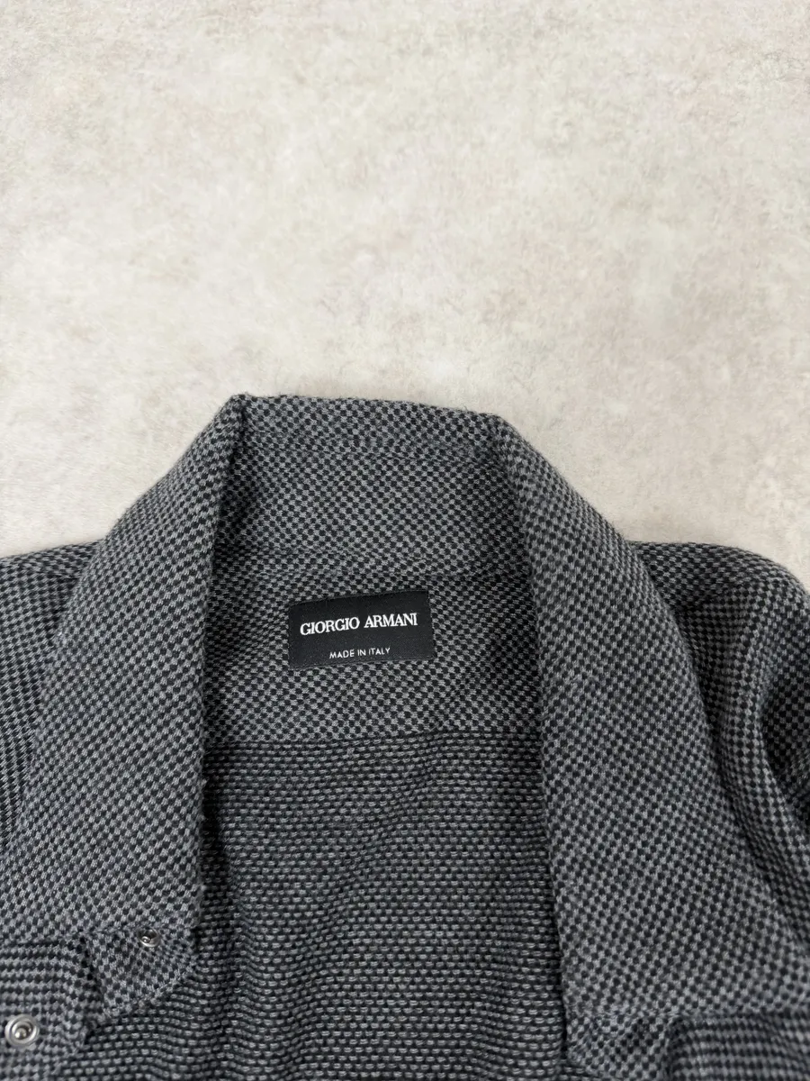 2000s Giorgio Armani Grey Shirt - Image 4