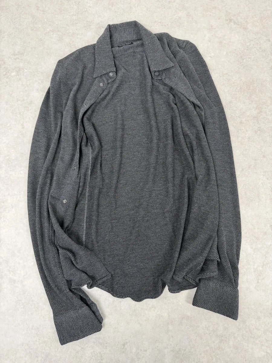 2000s Giorgio Armani Grey Shirt - Image 5